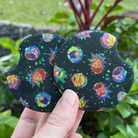 Trippy Rick & Morty Car Coaster Set | Trippy Coaster - Picture 3 of 11